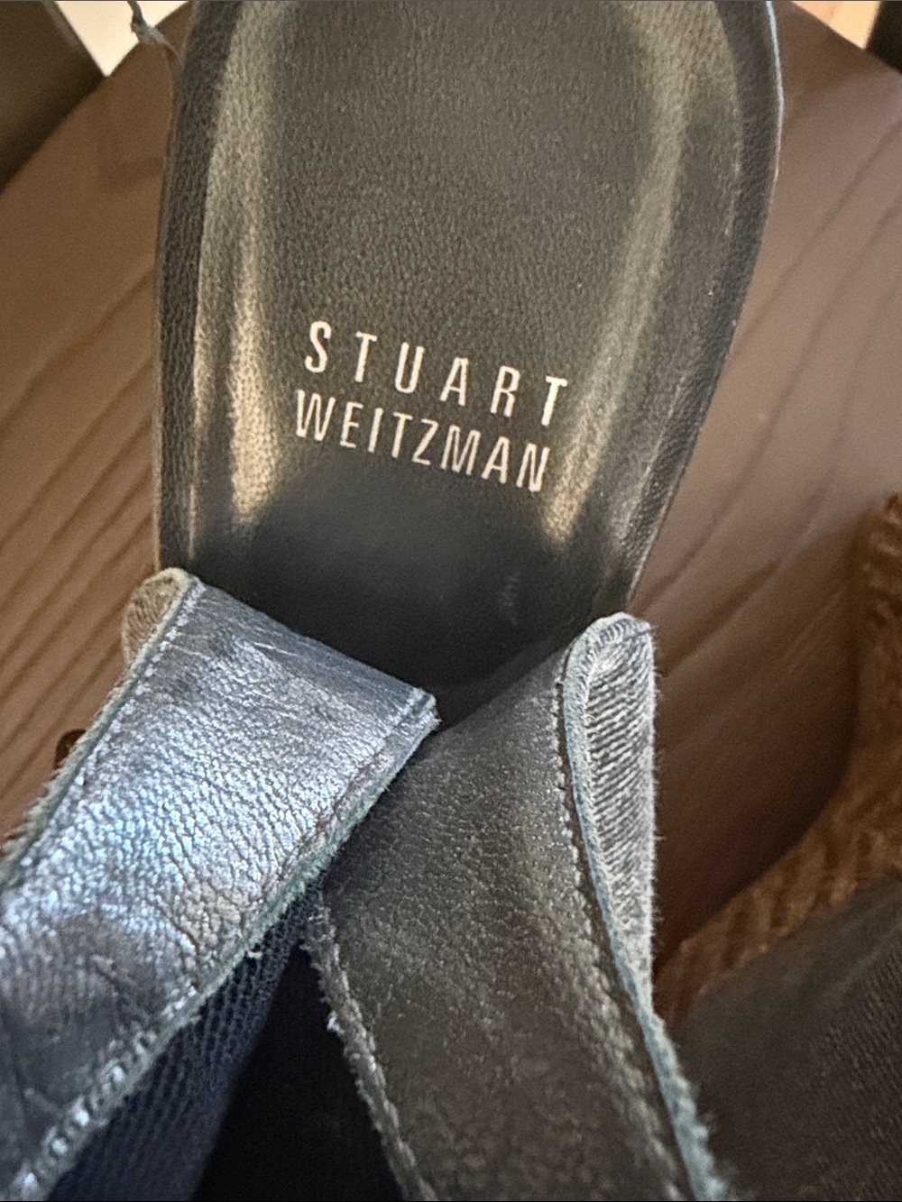 Women's Gray Wedge Sandals with Woven Platform STUART WEITZMAN - Picture 2 of 4